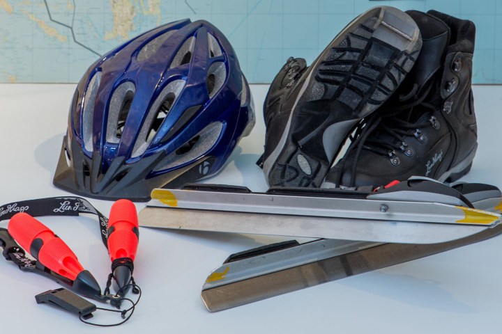 a group of shoes on top of a table